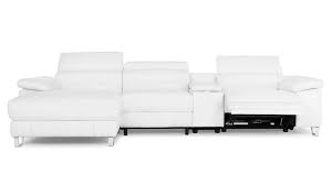 monaco reclining leather l sectional