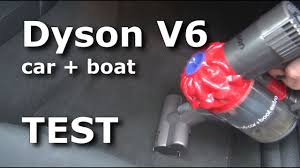 dyson v6 car boat suction test