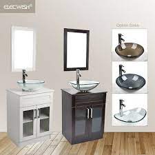 mirror vessel sink bowl faucet drain