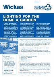 Lighting For The Home Garden Wickes