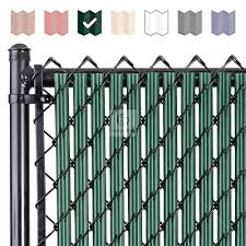 Natural raw poles split chain link new. Buy Chain Link W Shape Bottom Lock Fence Slats 4 Ft Green Online In Indonesia B06xgkmx8s