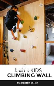 Build A Kids Climbing Wall