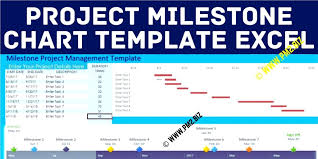project milestone chart template excel