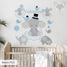 Elephant Wall Decal Boy Nursery Wall