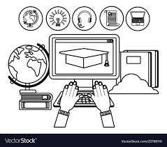 Online classes can be tough for students to concentrate in for a long period of time. Drawing Online Classes Cartoon Images