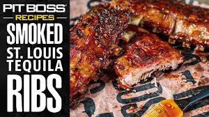 smoked st louis tequila pork ribs