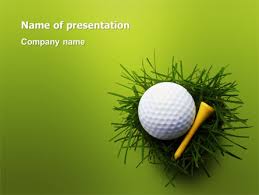 Golf Ball In The Nest Free Presentation Template For