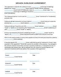 New Sublet Lease Agreement Seeds For Free Sublease Template Word