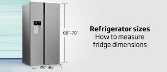 fridge sizes a simple guide to mere
