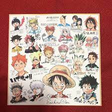Shonen Jump Appendix Signed Shikishi Collection Manga Anime Goods Valuables  | eBay