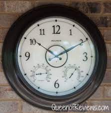24 inch illuminated outdoor clock