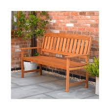 Seater Hardwood Garden Patio Bench
