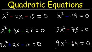 Solving Quadratic Equations Overview