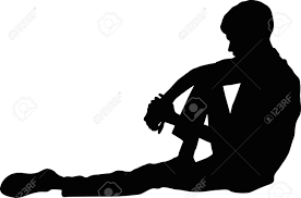 It can be used only for editorial purposes (such as news, magazines, etc. Vector Silhouette Of Very Sad Young Man Sitting Alone On White Royalty Free Cliparts Vectors And Stock Illustration Image 85249691