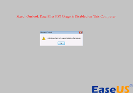 fixed outlook data files pst usage is