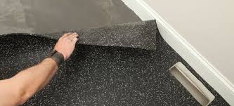 how to install rolled rubber flooring