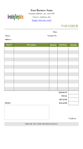 By using microsoft excel to make your receipts, it'll be very easy for you to create a table where the contents are going to be written. Excel Payment Voucher Template