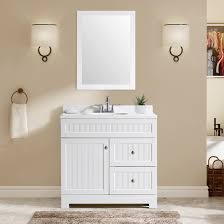 White Bathroom Vanity Bv 8382 36w