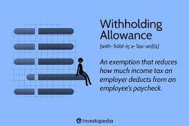 withholding allowance what is it and