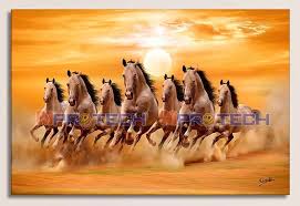Seven horse wallpaper sf wallpaper. Best Brown Seven Running Horses Painting 7 Horses Vastu
