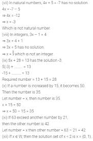 Icse Maths Chapter 9 Linear Equations