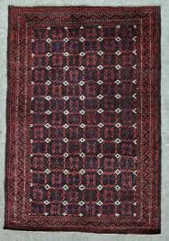 antique baluch rug with mina khani