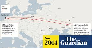 Malaysia airlines flight 17 (mh17) was a scheduled passenger flight from amsterdam to kuala lumpur that was shot down on 17 july 2014 while flying over eastern ukraine. Malaysia Airlines Mh17 Flight Path Map World News The Guardian