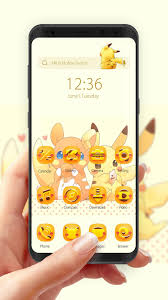 Ver más ideas sobre pikachu, pokemon, imagenes de pikachu. Yellow Kawaii Pikachu Apus Theme Hd Wallpapers For Android Apk Download