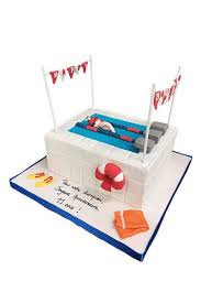 swimming compeion birthday cake