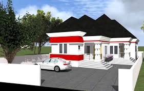 House Plan Drawing 6 Bedroom Bungalow