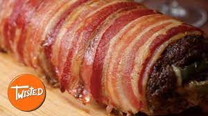 bacon wrapped cheesesteak meatloaf
