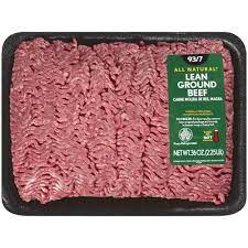2 25lb 93 7 lean ground beef tray