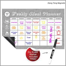 Magnetic Dry Erase Board Weekly Meal Planner 11x17 Diet Chart Meal
