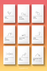 printable yoga cards with stick figures