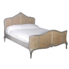 French Stone Rattan Bed Kingsize