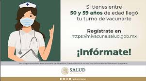 El gobierno central habilitó la web mivacuna.salud.gob.mx para que te inscribas. Si Tienes Entre 50 Y 59 Anos De Edad Registrate Salud