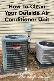 clean your outside air conditioner unit