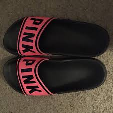 Pink Slides Size Large Can Fit Size 9 10