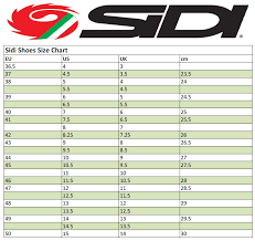 Sidi Shot Size Chart Www Bedowntowndaytona Com