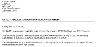 Refund Request Letter Template Format Word Invoice