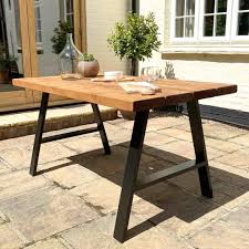 Garden Table Handcrafted Using Rustic