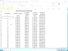 Excel Payment Schedule Excel Payment Schedule Amortization Chart