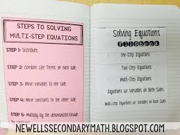 Solving Equations Flip Book For Inb
