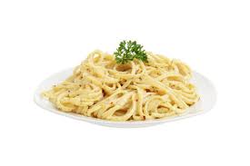 Spaghetti Carbonara In A Plate Stock Image Image Of Healthy Dressing  gambar png