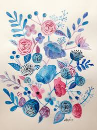 watercolor painting flowers easy