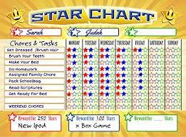 Bigtime Magnetic Behavior Star Reward Chore Chart For