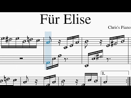 elise beethoven piano sheet