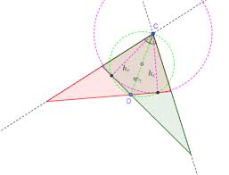 Allgemeines stumpfwinkliges dreieck (links) und gleichschenkliges stumpfwinkliges dreieck. Beim Konstruieren Von Dreiecken Die 2 Losung Erkennen Schule Mathematik Zeichnen