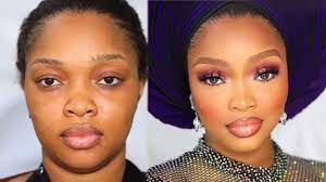 nigerian bridal makeup and gele
