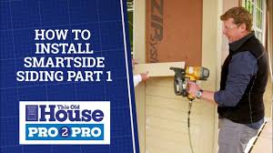 how to install smartside siding part 1